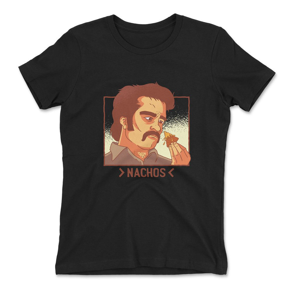 Nachos Drug Lord Womens T-Shirt in Black color