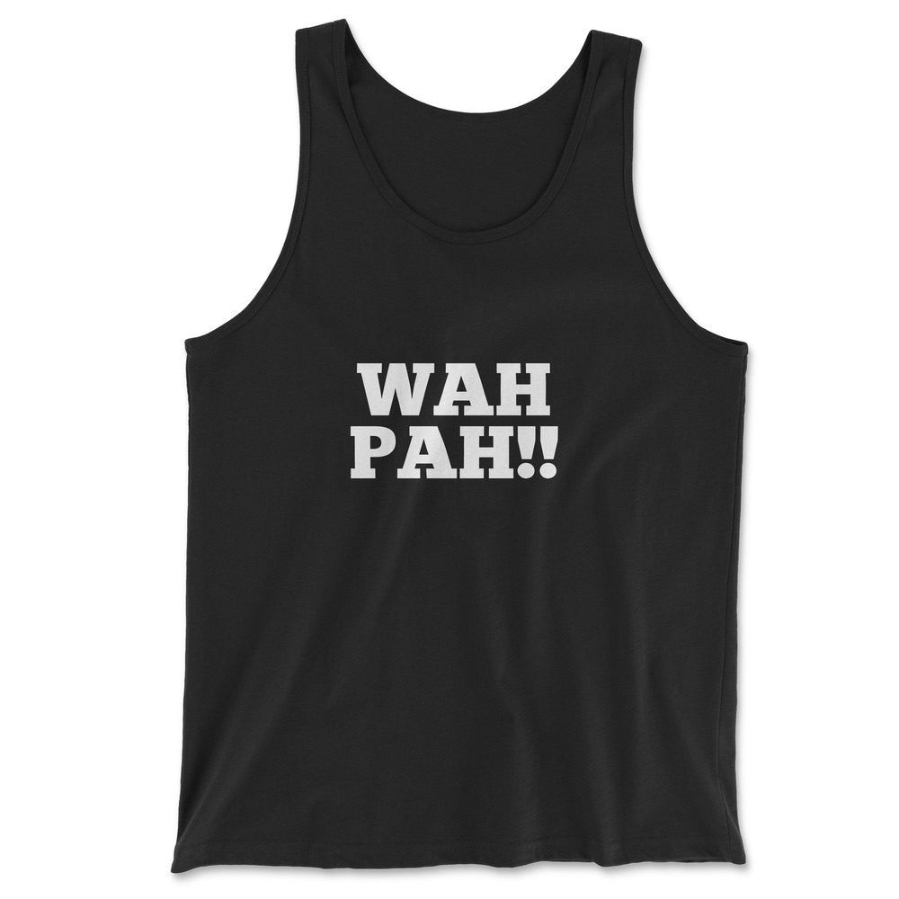 Wah Pah!! Men/Unisex Tank in Black color