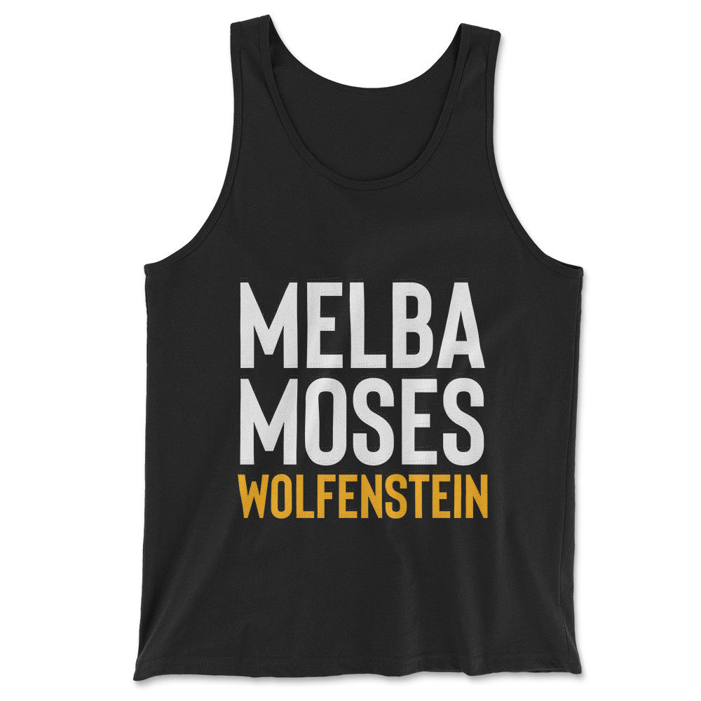 Melba Moses Wolfenstein Men/Unisex Tank in Black color