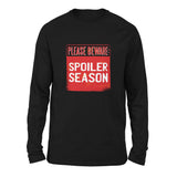 Spoiler Alert Men/Unisex Drop Shoulder Sweatshirt in Black color