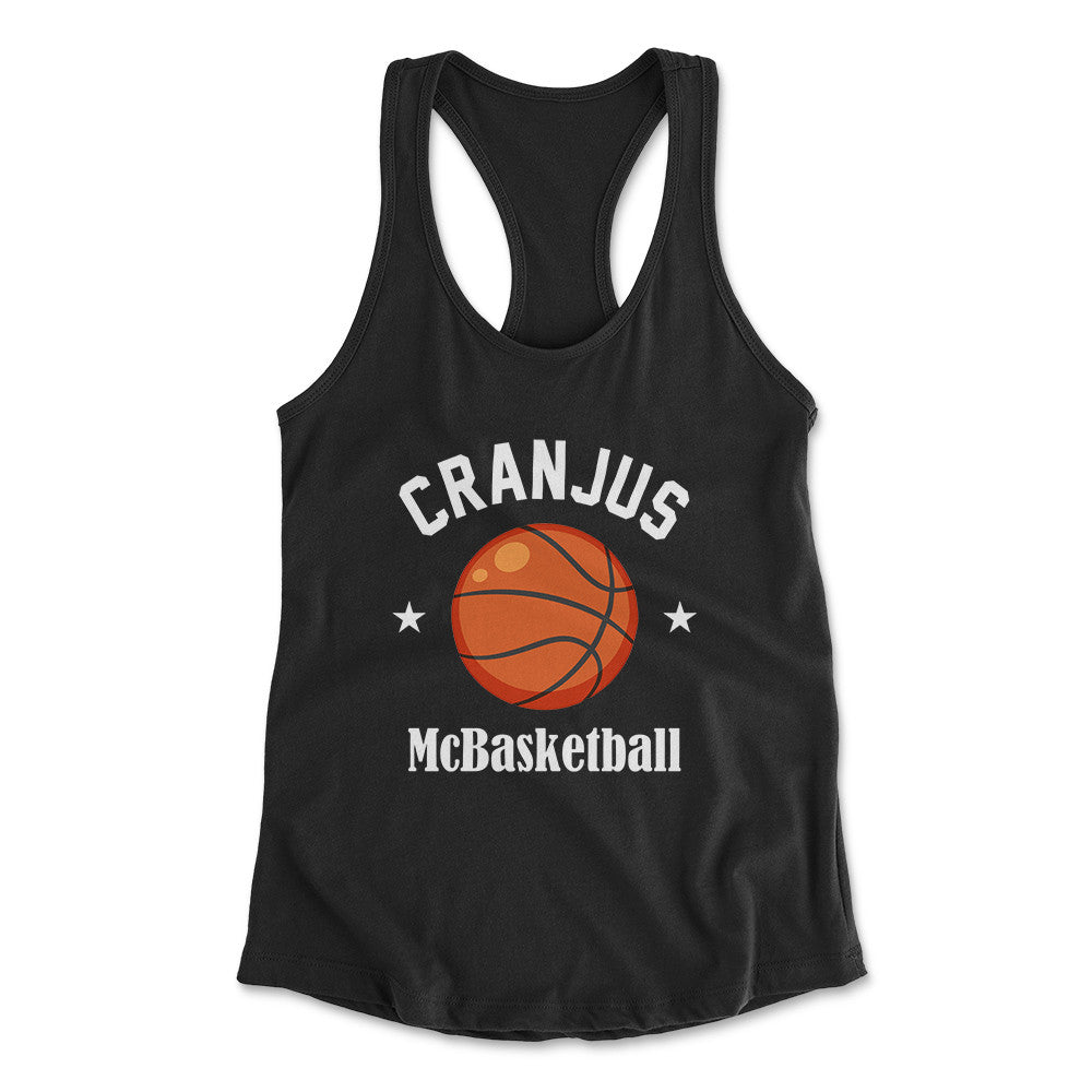 Cranjus Mcbasketball Womens Racerback Tank in Black color