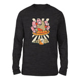 Planet Oil Squeezer Men/Unisex Drop Shoulder Sweatshirt in Dark Grey Heather color