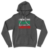 I Swear, It Was Friday Like 5 Minutes Ago Hoodie in Dark Grey Heather color