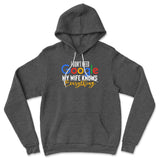 I Don't Need Google, My Wife Knows Everything Hoodie in Dark Grey Heather color
