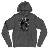 Slothzilla Hoodie in Dark Grey Heather color