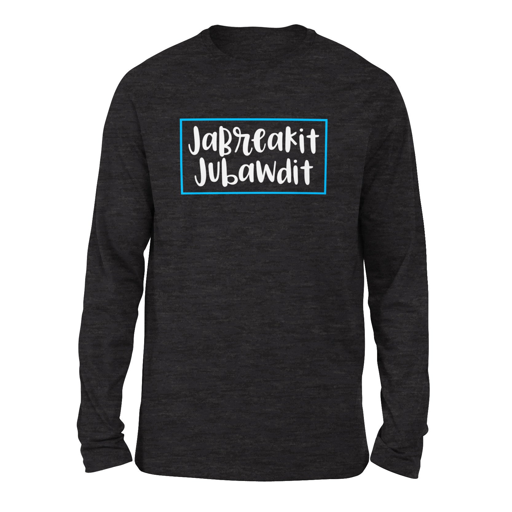 Jabreakit Jabawdit Men/Unisex Drop Shoulder Sweatshirt in Dark Grey Heather color