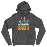 I Never Feel More Alone Than When I'm Trying To Put Sunscreen On My Back Hoodie in Dark Grey Heather color
