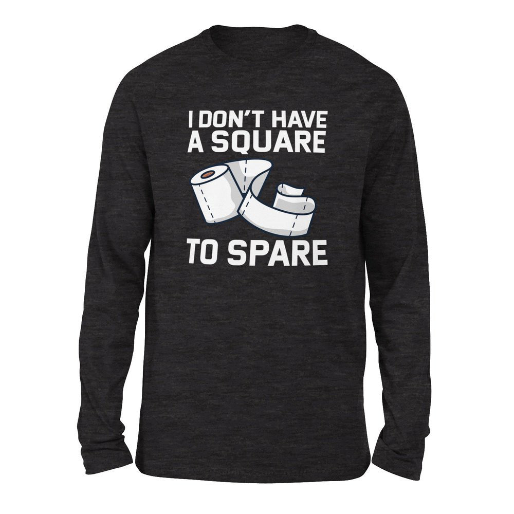 I Don't Have A Square To Spare Men/Unisex Drop Shoulder Sweatshirt in Dark Grey Heather color