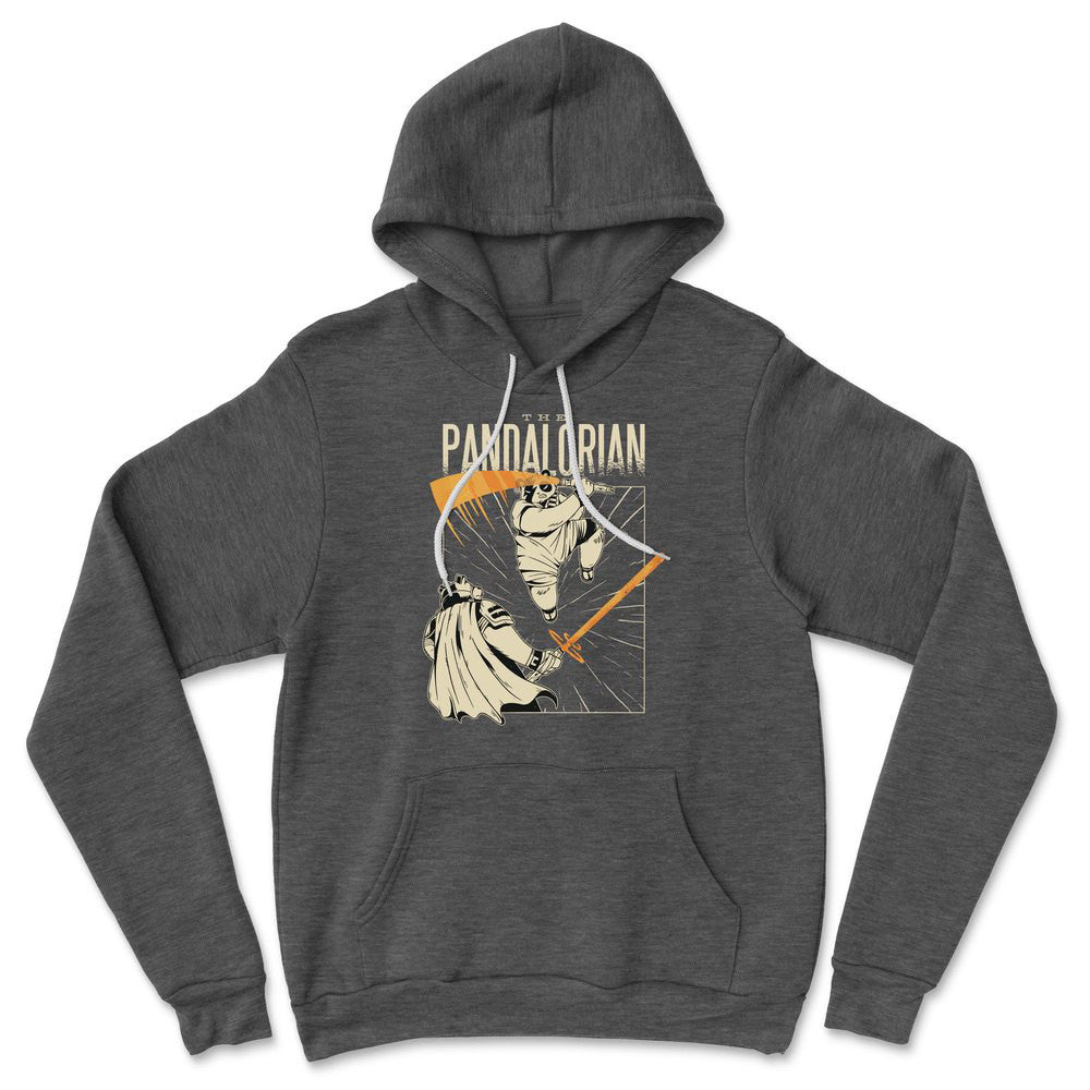 The Pandalorian Hoodie in Dark Grey Heather color