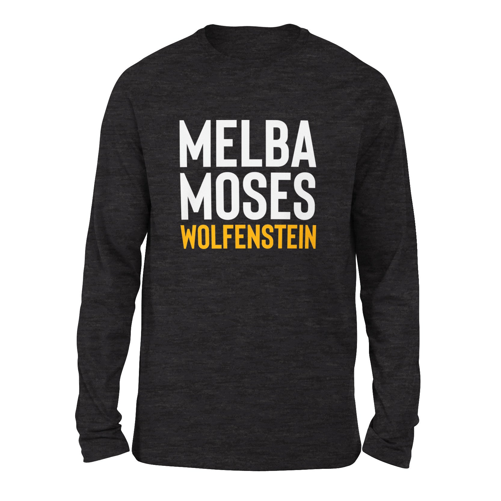 Melba Moses Wolfenstein Men/Unisex Drop Shoulder Sweatshirt in Dark Grey Heather color