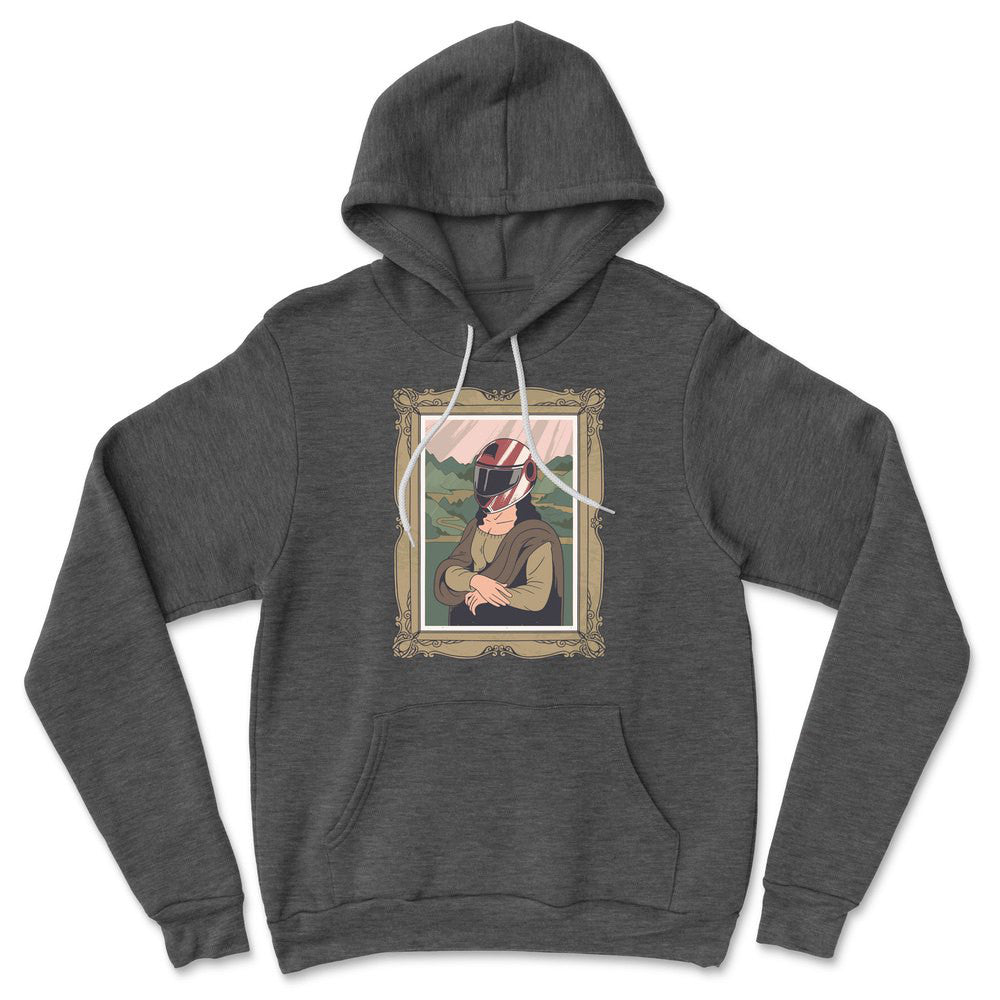 Monalisa Helmet Hoodie in Dark Grey Heather color