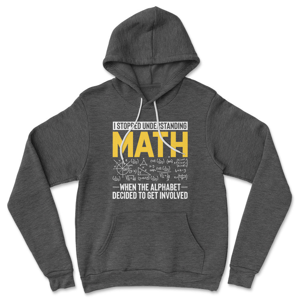 Why I Stopped Understanding Math Hoodie in Dark Grey Heather color