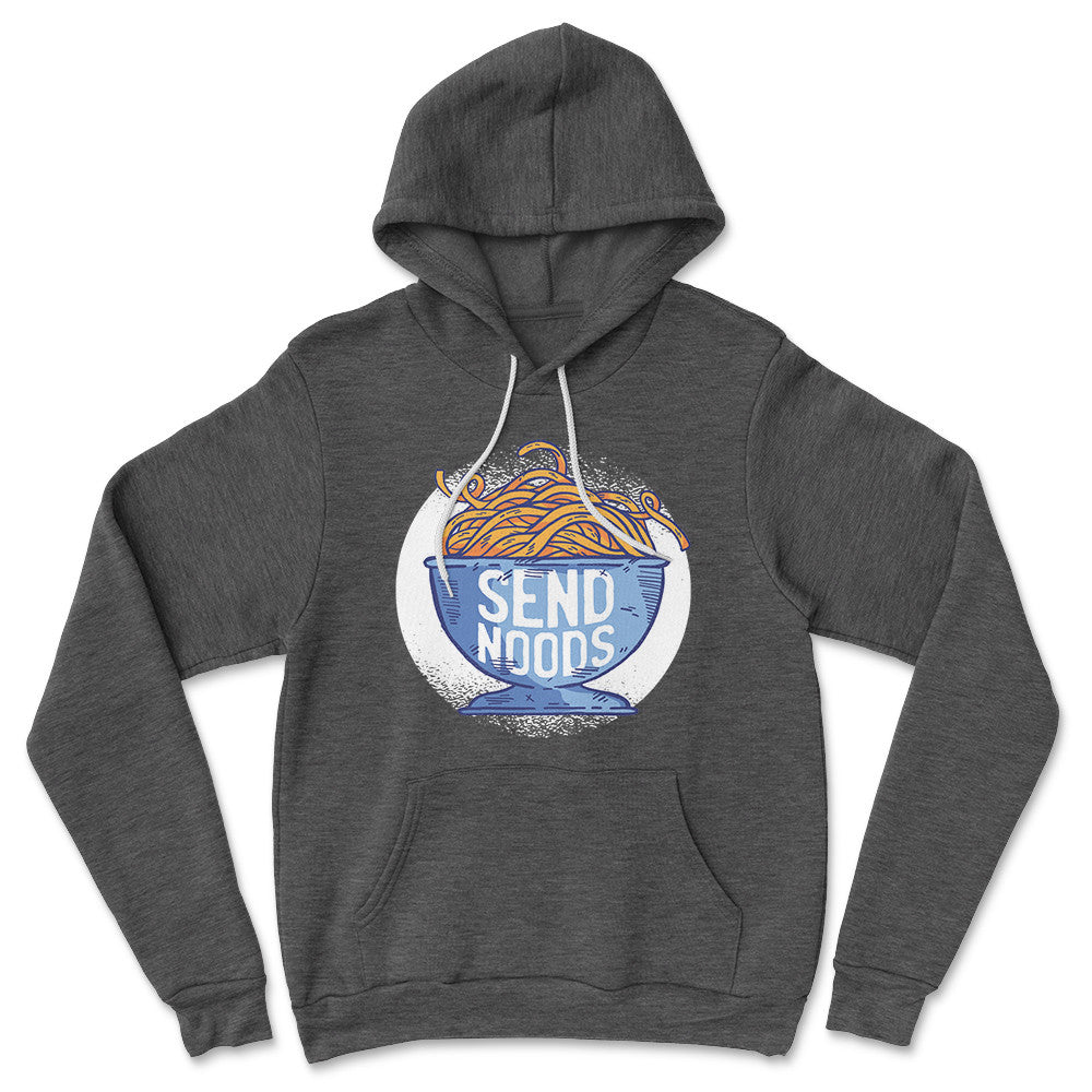 Send Noods Hoodie in Dark Grey Heather color