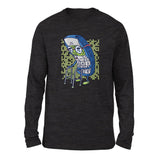 Old Nokia Cellphone Men/Unisex Drop Shoulder Sweatshirt in Dark Grey Heather color
