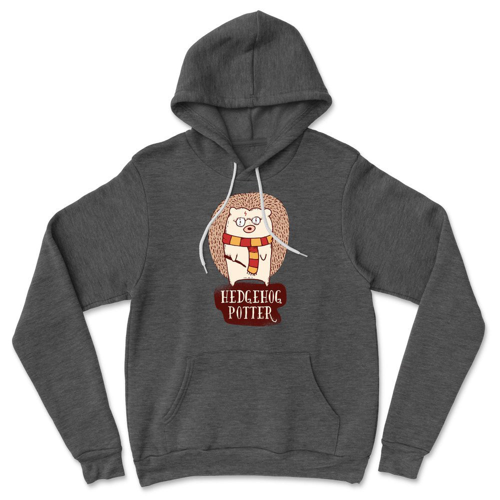 Hedge Hog Potter Hoodie in Dark Grey Heather color