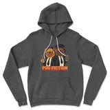 Pug Fiction Hoodie in Dark Grey Heather color