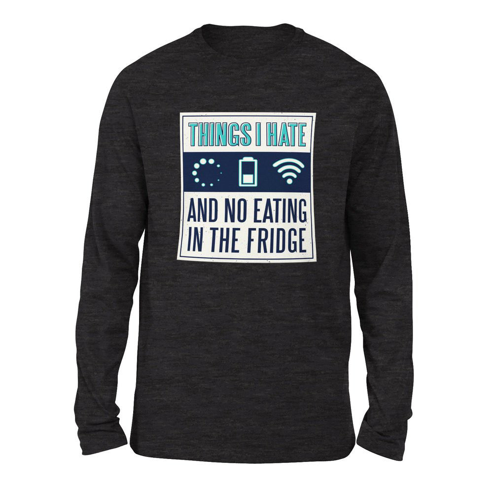 Things I Hate Men/Unisex Drop Shoulder Sweatshirt in Dark Grey Heather color