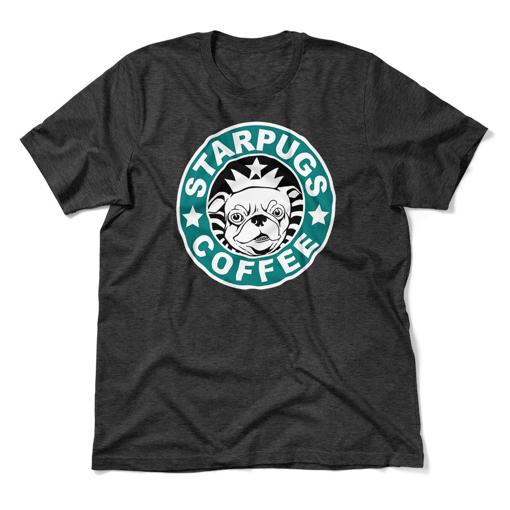 Starpugs Coffee Men/Unisex T-Shirt in Dark Grey Heather color