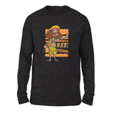 Indian Guru - Baba Marley Men/Unisex Drop Shoulder Sweatshirt in Dark Grey Heather color