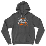 If Only Sarcasm Burned Calories Hoodie in Dark Grey Heather color