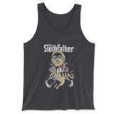The Slothfather Men/Unisex Tank in Dark Grey color
