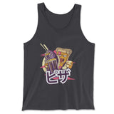 Pizza Kong Men/Unisex Tank in Dark Grey color