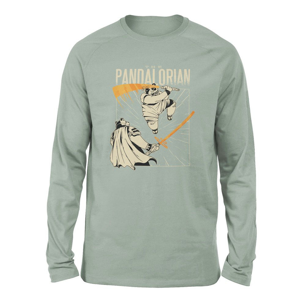 The Pandalorian Men/Unisex Drop Shoulder Sweatshirt in Dusty Blue color
