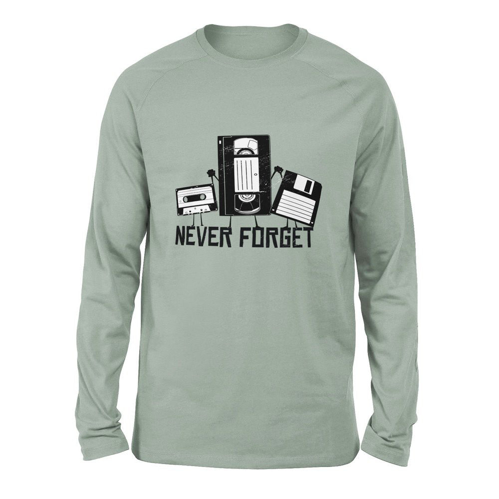 Never Forget The Old Stuff Men/Unisex Drop Shoulder Sweatshirt in Dusty Blue color