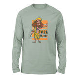 Indian Guru - Baba Marley Men/Unisex Drop Shoulder Sweatshirt in Dusty Blue color