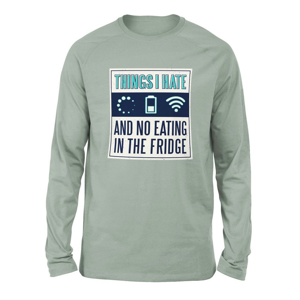 Things I Hate Men/Unisex Drop Shoulder Sweatshirt in Dusty Blue color
