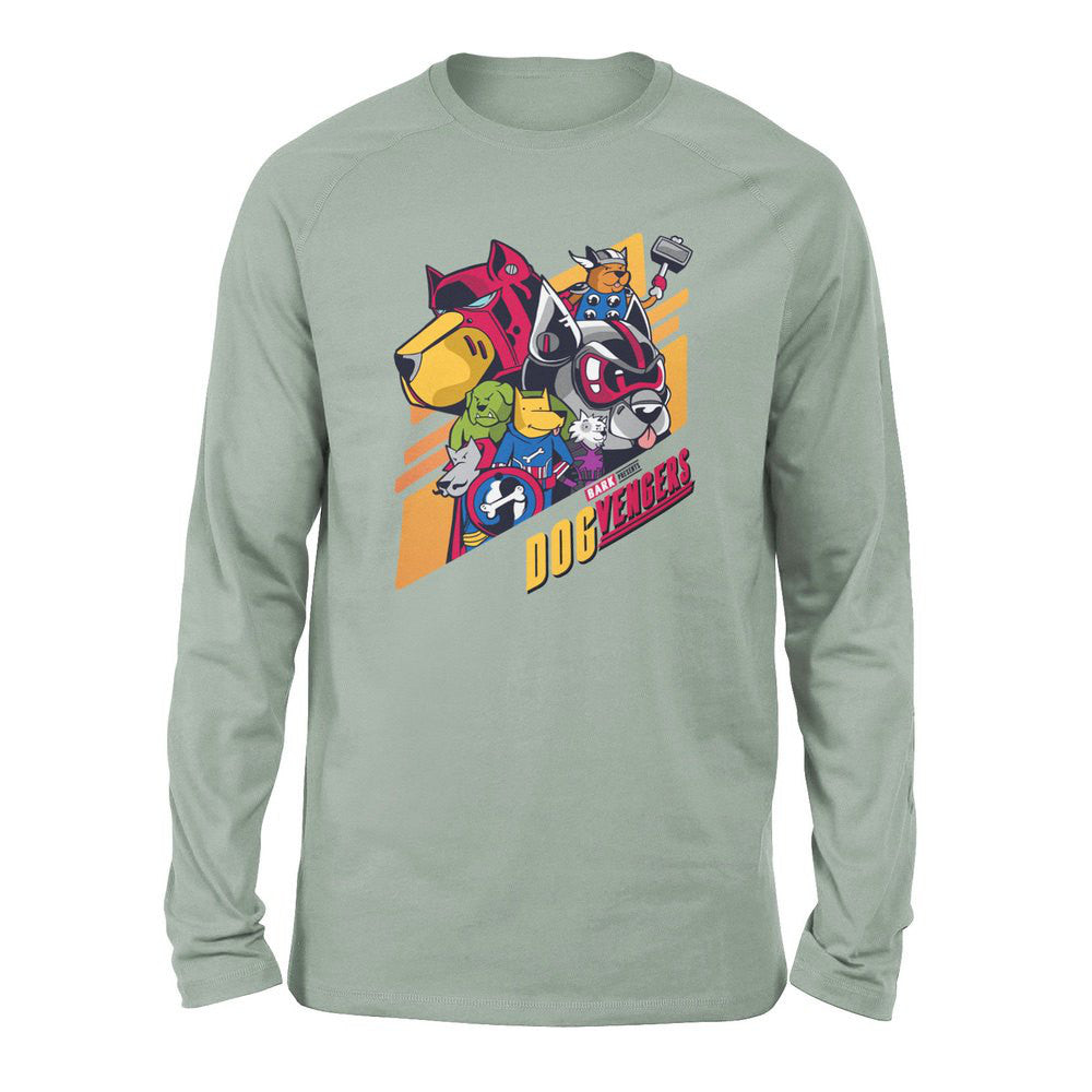 Dogvengers Men/Unisex Drop Shoulder Sweatshirt in Dusty Blue color