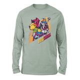 Dogvengers Men/Unisex Drop Shoulder Sweatshirt in Dusty Blue color