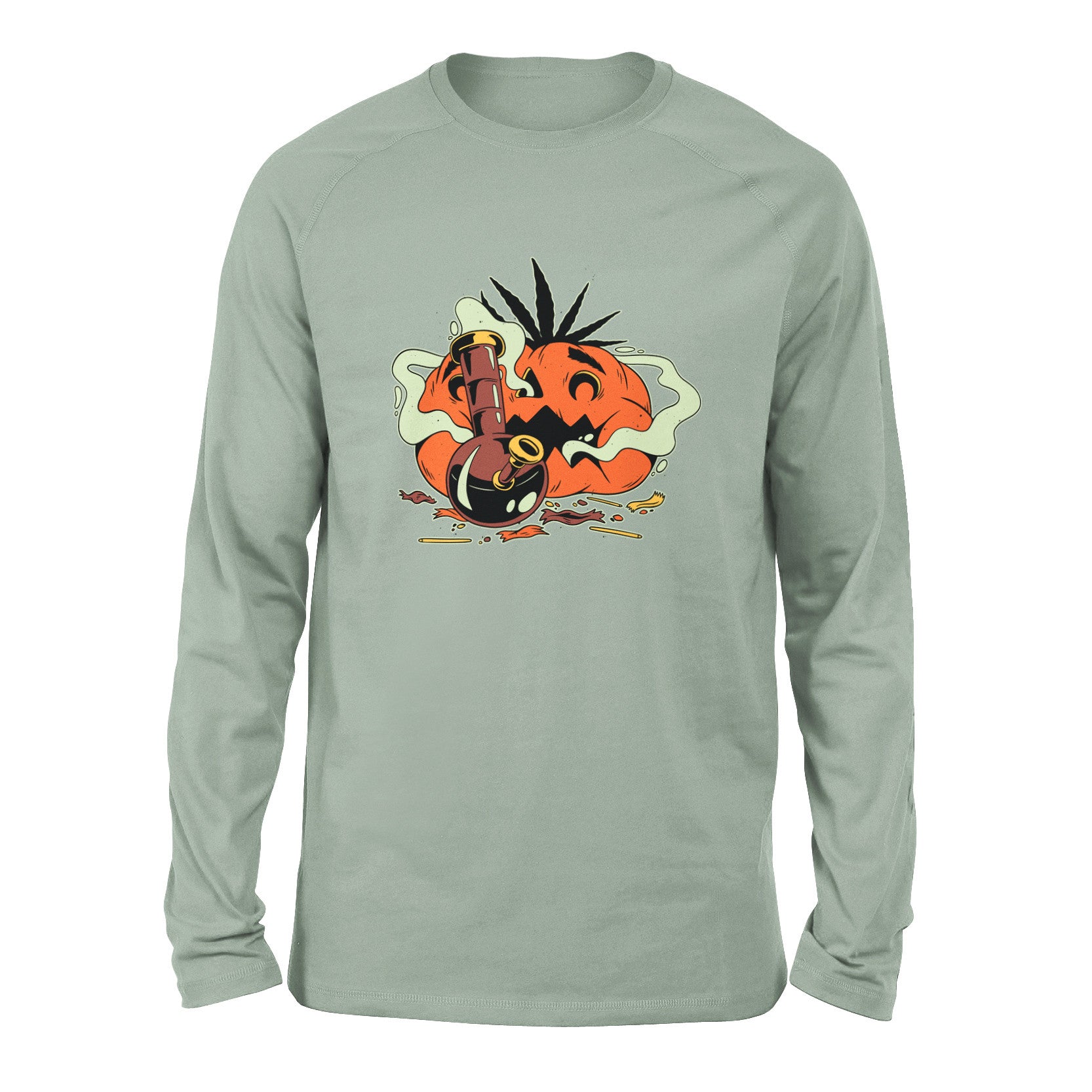 Baked Pumpkin Men/Unisex Drop Shoulder Sweatshirt in Dusty Blue color