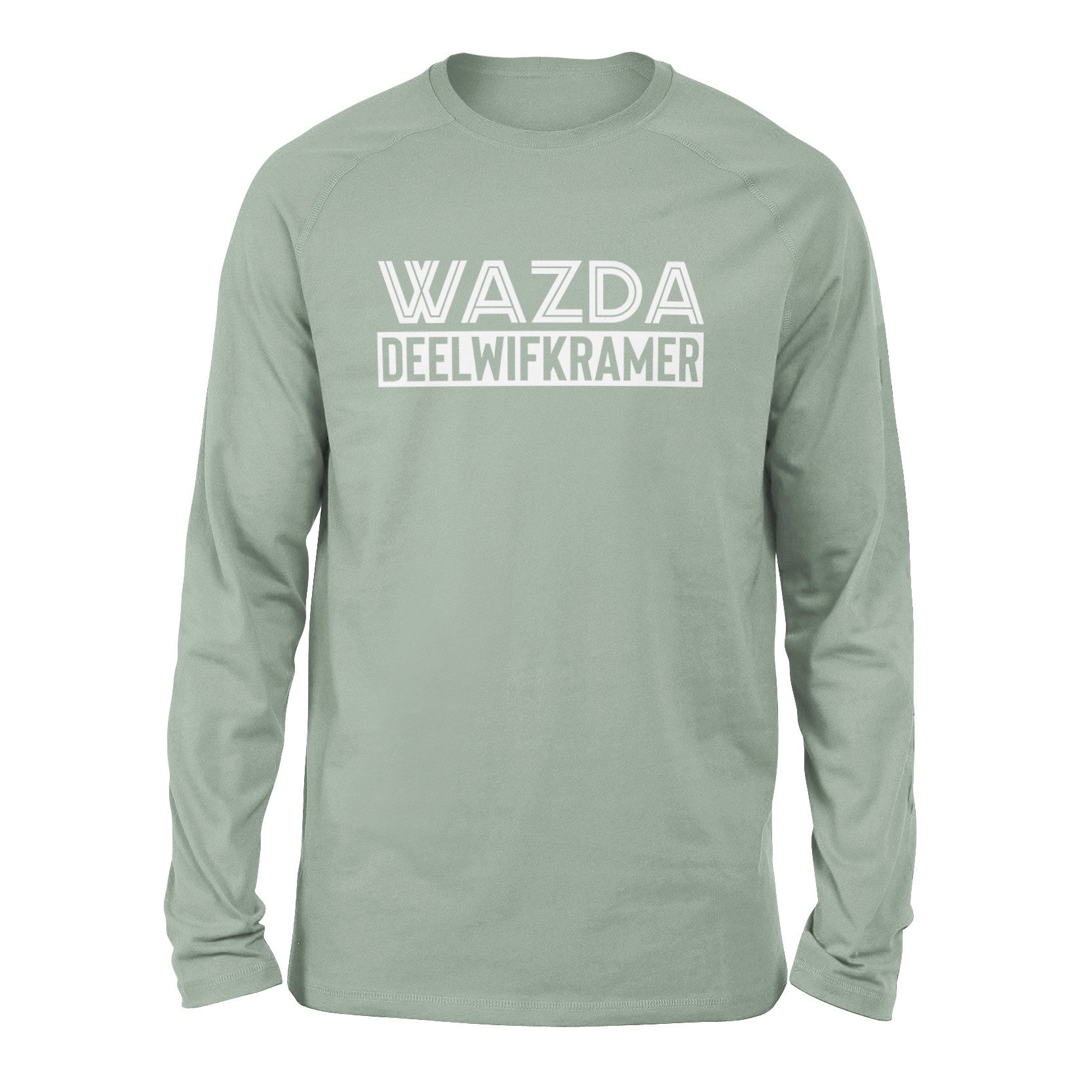Wazda Deelwifkramer Men/Unisex Drop Shoulder Sweatshirt in Dusty Blue color
