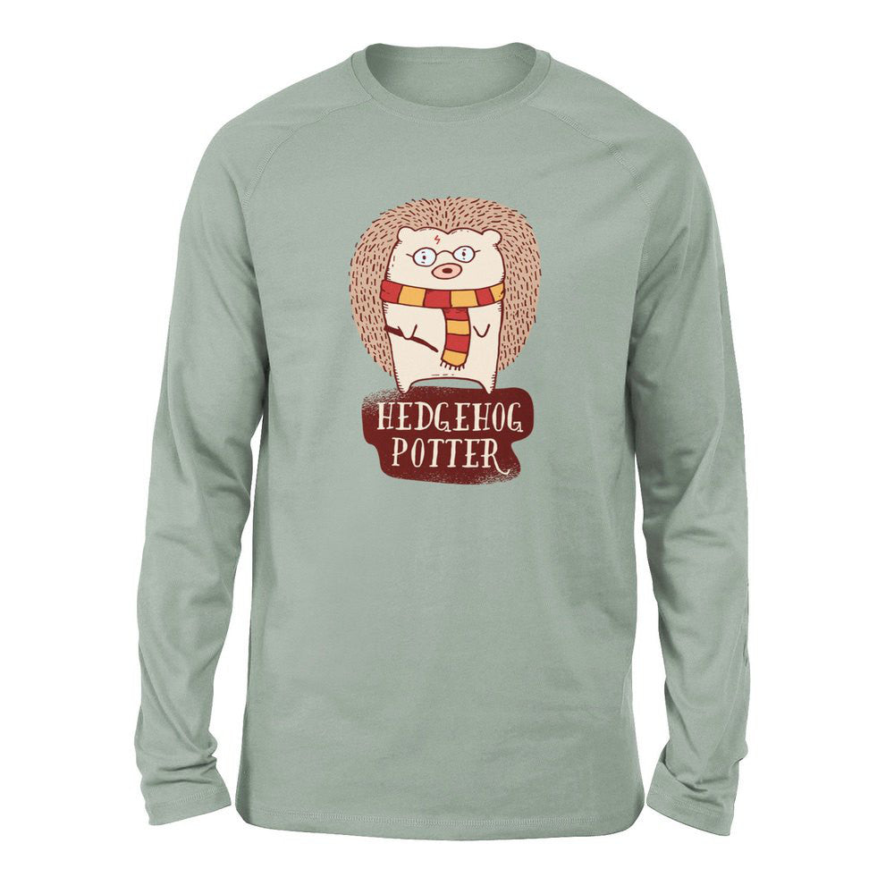 Hedge Hog Potter Men/Unisex Drop Shoulder Sweatshirt in Dusty Blue color