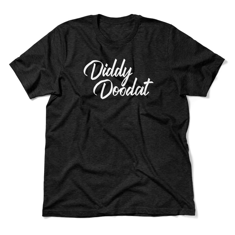 Diddy Doodat Men/Unisex T-Shirt in Heather Black color