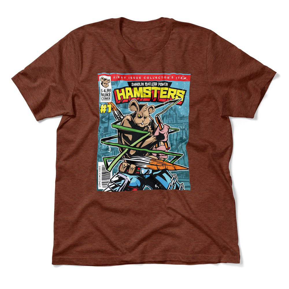 Comic Cover - Hamsters Men/Unisex T-Shirt in Heather Clay color