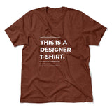 Designer Tshirt Men/Unisex T-Shirt in Heather Clay color