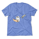 Creation Of Adam - Toilet Paper Men/Unisex T-Shirt in Heather Columbia Blue color