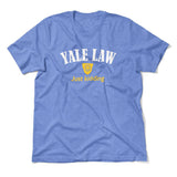 Yale Law, Just Kidding Men/Unisex T-Shirt in Heather Columbia Blue color