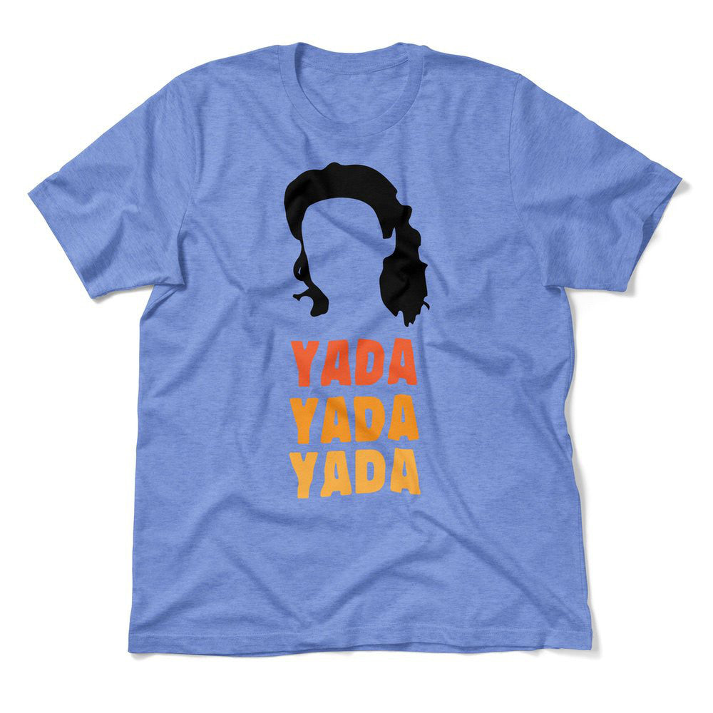 Yada-yada-yada Men/Unisex T-Shirt in Heather Columbia Blue color