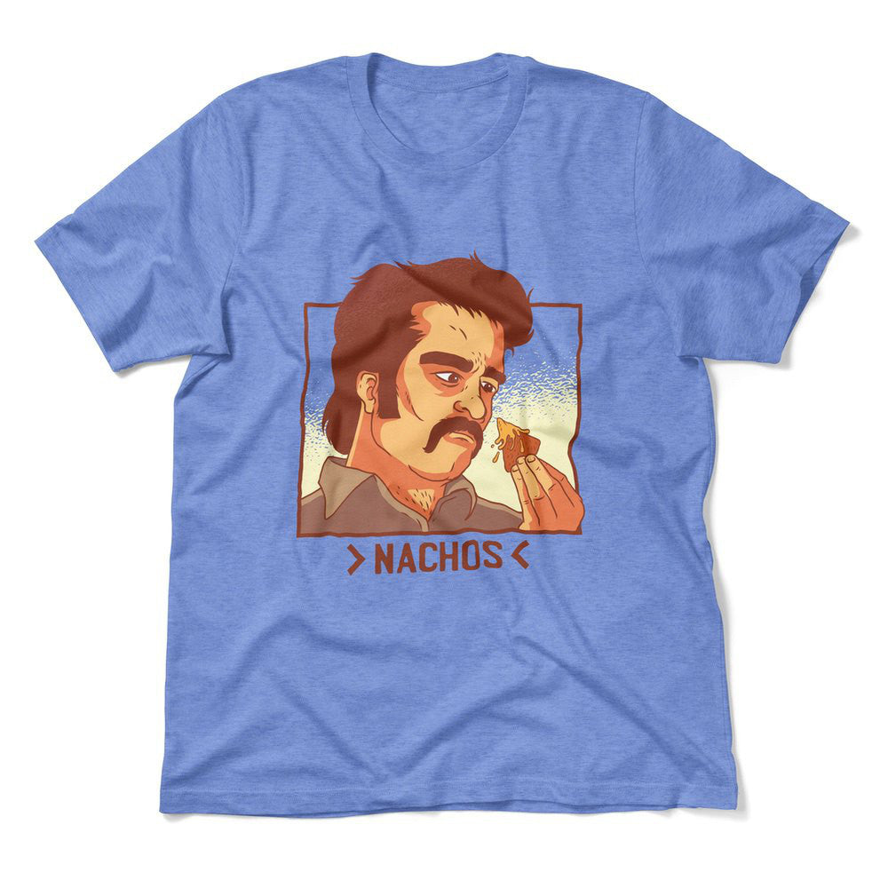 Nachos Drug Lord Men/Unisex T-Shirt in Heather Columbia Blue color