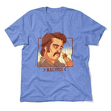 Nachos Drug Lord Men/Unisex T-Shirt in Heather Columbia Blue color