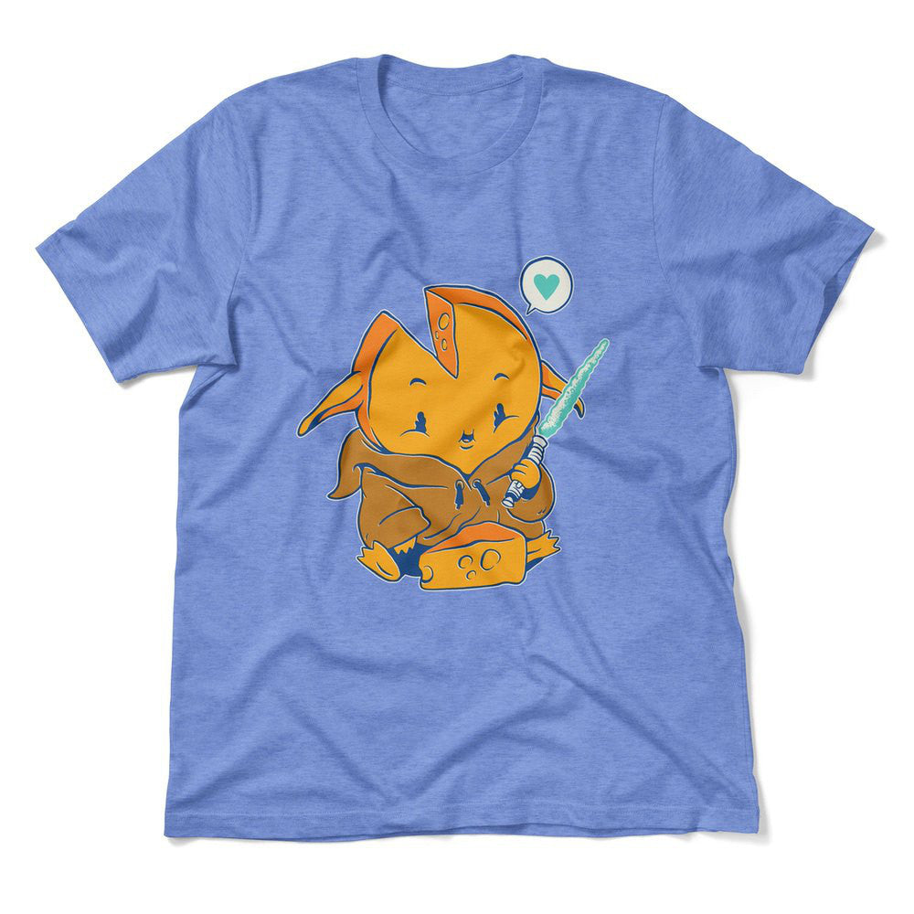 Baby Gouda Men/Unisex T-Shirt in Heather Columbia Blue color