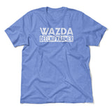 Wazda Deelwifkramer Men/Unisex T-Shirt in Heather Columbia Blue color
