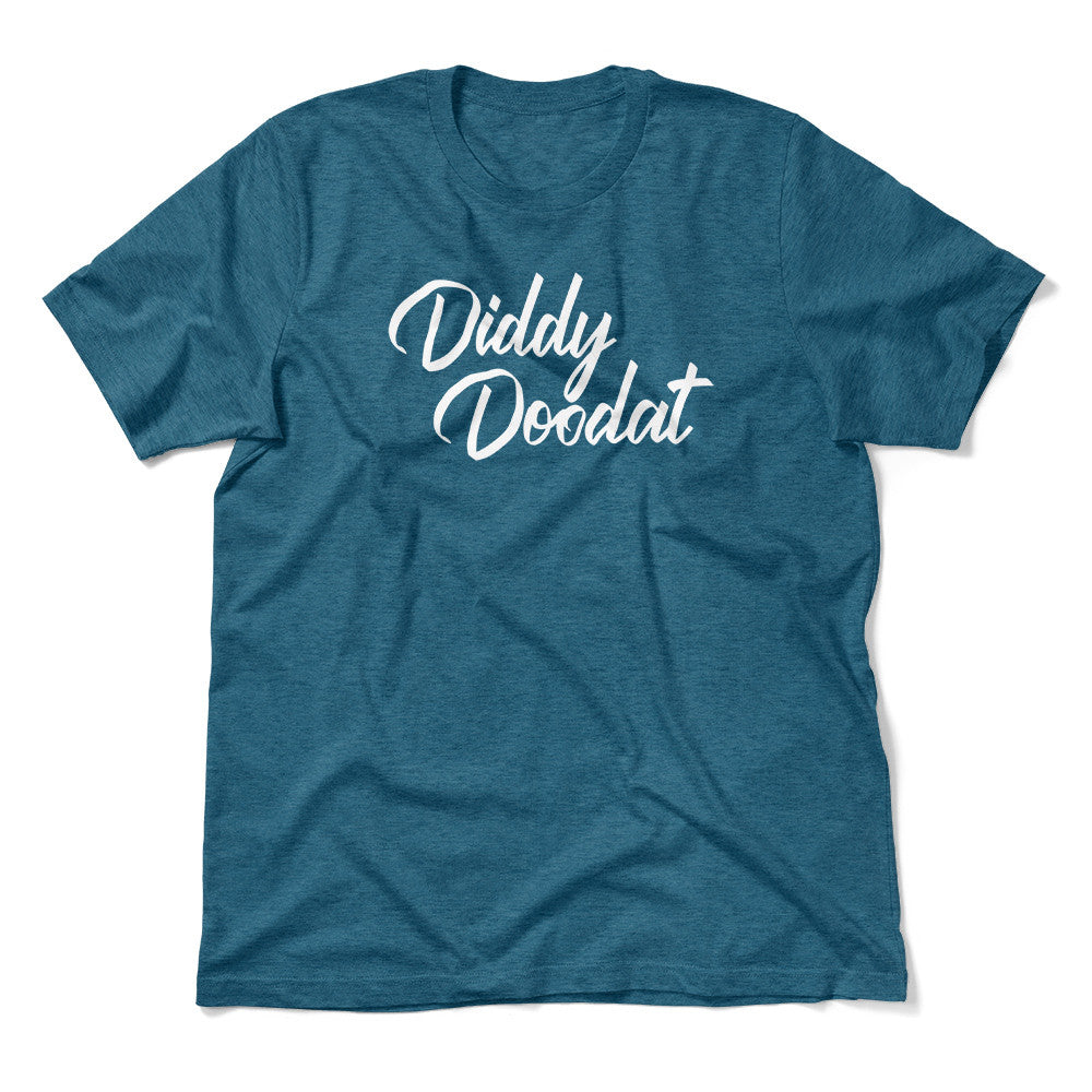 Diddy Doodat Men/Unisex T-Shirt in Heather Deep Teal color