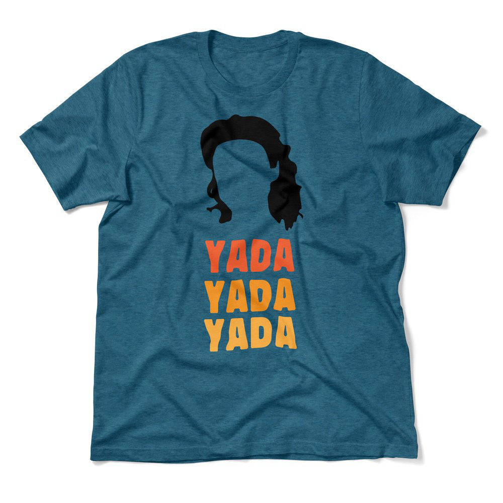 Yada-yada-yada Men/Unisex T-Shirt in Heather Deep Teal color
