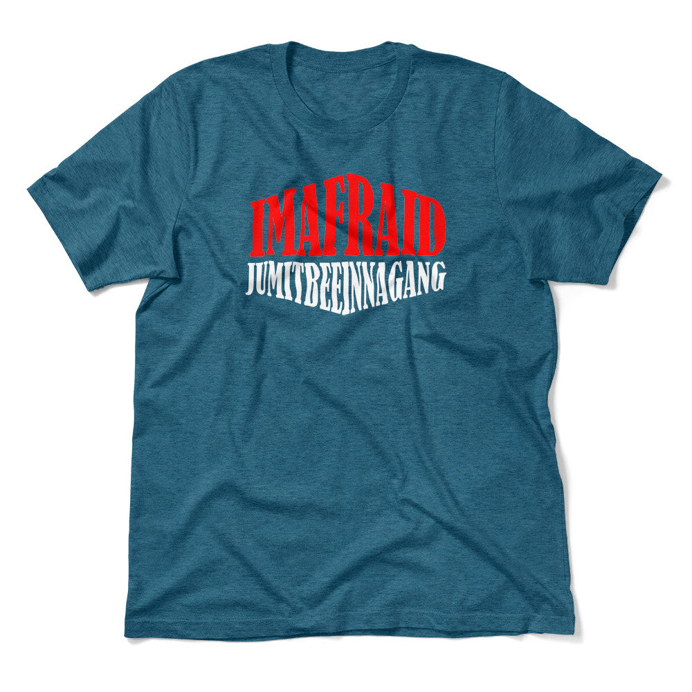 Imafraid Jumitbeeinnagang Men/Unisex T-Shirt in Heather Deep Teal color
