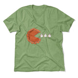 Pie Eating Cream Men/Unisex T-Shirt in Heather Green color