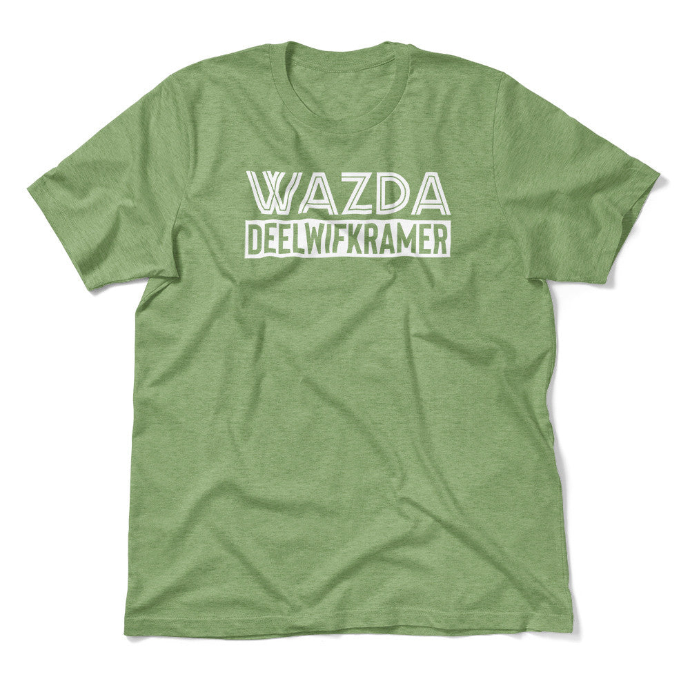 Wazda Deelwifkramer Men/Unisex T-Shirt in Heather Green color
